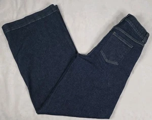 NWT SPANX 20547R Wide Leg Denim in Raw Indigo Pull-on Stretch Jeans- Size Small - Picture 1 of 12