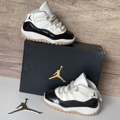 Nike Air Jordan 11 Retro (TD) Toddler Shoes Kids 6C Sail/Velvet Brown DO3856-101 - Image 1 of 4