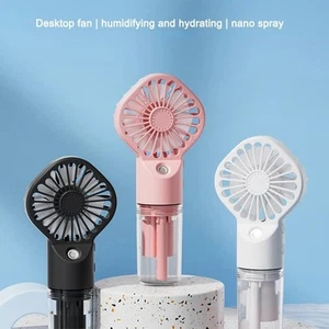 Portable Handheld Water Spray Mist Fan Mini Cooling Fan for Summer Outdoor - Picture 1 of 12