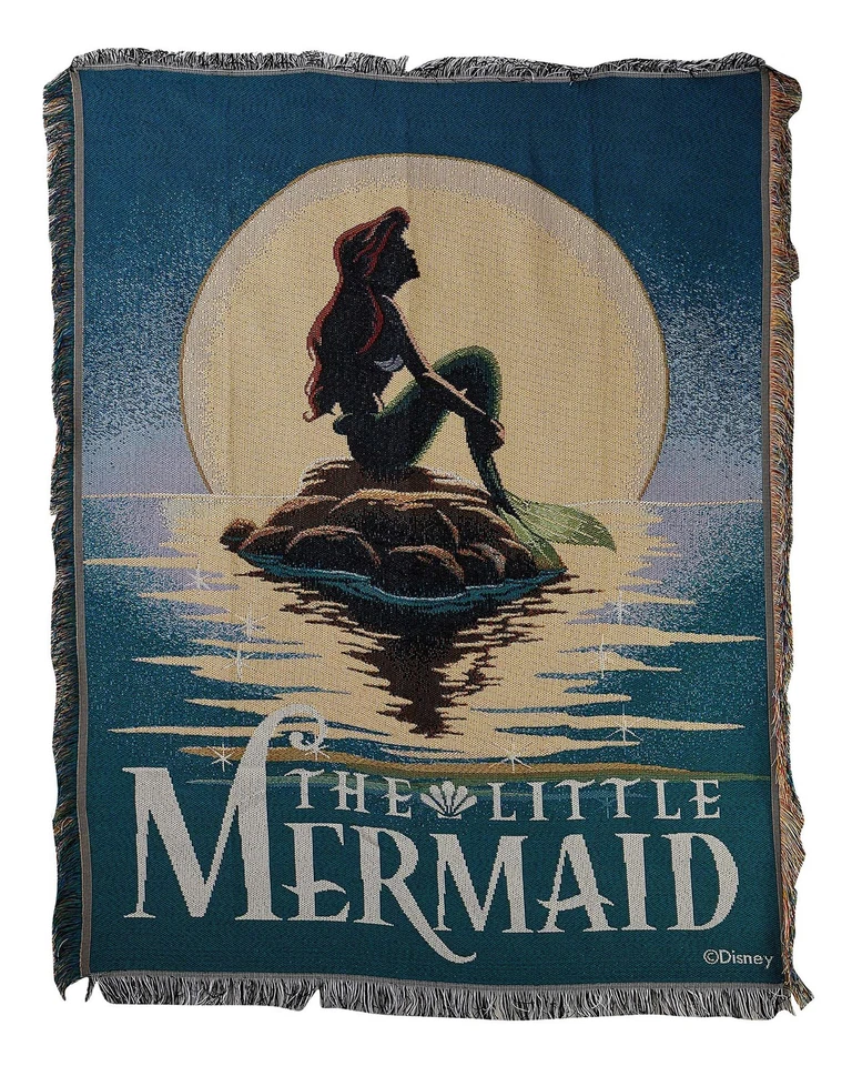 Northwest русалочка, плакат сплетенный гобелен плед 48 x 60 дюймов - Изображение 1 из 4