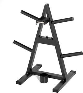 A-Frame Weight Plate Tree for 1" Olympic Plates - Holds 300 lbs, Dumbbell... - Picture 1 of 8
