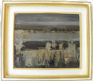 Giuseppe AJMONE (Carpignano 1923–Romagnano Sesia 2005) Il canale cm 54x65 1960 - Picture 1 of 23