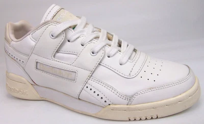 Zapatillas de Entrenamiento Reebok Classic Workout Lo Plus Mujer Talla 7.0 M, Cuero Blanco Foto 1 de 4