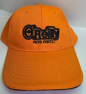 O'Reilly Auto Parts Strapback Baseball Cap Orange One Size Adjustable Hat NWOT - Picture 1 of 6