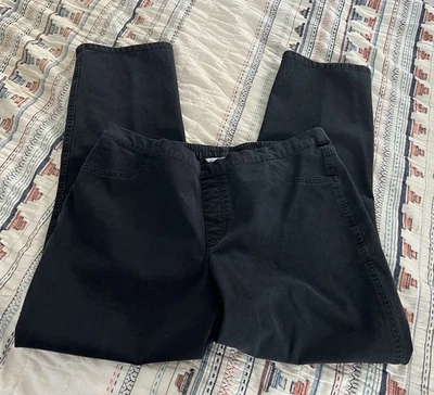 Isaac Mizrahi Live! Pantalón Pull-On Negro Talla 16 Foto 1 de 4