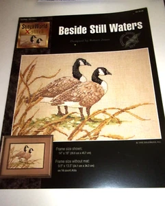 STICHWELT "NEBEN STILLEM WASSER" GEZÄHLTES KREUZSTICHMUSTER PROSPEKT - Bild 1 von 1