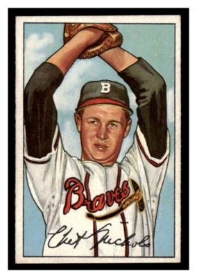 1952 Bowman Baseball #120 Chet Nichols    Rookie  52BBB - Image 1 of 2