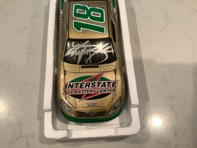 KYLE BUSCH AUTOGRAPHED 2011 TOYOTA INTERSTATE ALL BATTERY CENTER DIECAST & CARD - Image 1 of 4