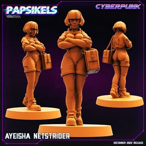 Ayeisha Netstrider | Papsikels | | RPG D&D Wargaming 3D Printed Mini - Picture 1 of 1