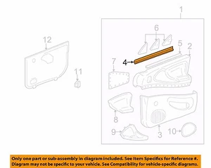 Front Door Sealing Strip Left OEM 22640842 - Picture 1 of 2