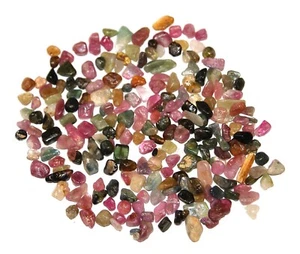 Watermelon Tourmaline Crystals Mix Colour 25 Grams 180+ Piece 3- 9mm - Picture 1 of 1