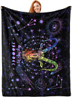 Capricorn Constellation Blanket Zodiac Sign Throw Blanket Astrology Flannel Thro