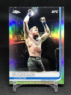 2019 Topps UFC Chrome Conor McGregor #93 Refractor Parallel Holo MMA Card - Image 1 of 2