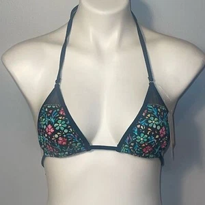 Wicked Weasel NWT ladies tri top tie bikini top. Size large. Breeze. - Picture 1 of 12