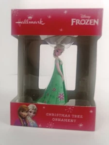 Hallmark Disney Frozen Elsa (Green Dress) Christmas Tree Ornament - Picture 1 of 9