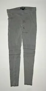 DAVID LERNER $108 Pigment Dye Moto Seamed Legging Pant Gray Size S - Picture 1 of 5