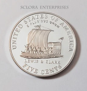 2004 S JEFFERSON *PROOF* KIELBOOT NICKEL **KOSTENLOSER VERSAND** - Bild 1 von 3