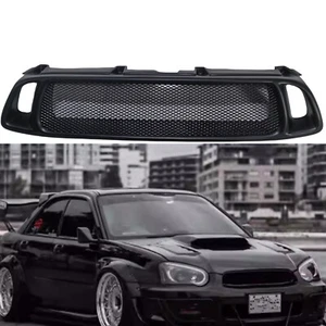 Parrilla de parachoques delantero de fibra de vidrio panal para Subaru Impreza 8º 2004-2005 - Imagen 1 de 10