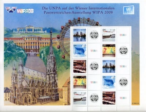 United Nations S26 Vienna 2008 WIPA Expo Personalized Sheet - Picture 1 of 1