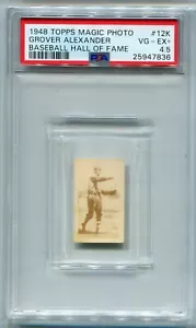 1948 Topps Magic Photo #12K Grover Alexander PSA 4.5 HOF - Picture 1 of 2