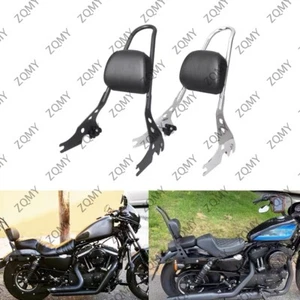 For Harley Street 500 750 2015-2019 Rear Sissy Bar Backrest Seat Cushion Pad - Picture 1 of 9