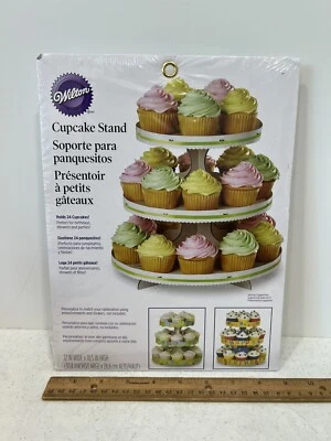 Wilton Cupcake Stand-White 12"X10.5" Holds 24 Cupcakes, Cardboard, New - Image 1 of 4