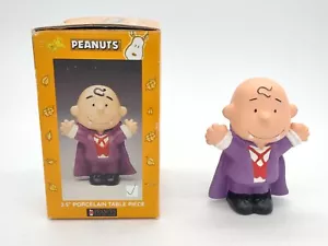 Peanuts Snoopy Charlie Vampire Kurt Adler Porcelain Figurine Halloween 3.5" Box - Picture 1 of 7