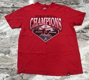 47 World Series Champion Erwachsene Atlanta Braves 2021 rot Kurzarm T-Shirt Gr. S - Bild 1 von 7