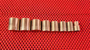 MADE IN U.S.A. CRAFTSMAN 8 PC 3/8" DRIVE SAE SOCKET SET, 13/16' - 3/8" - Picture 1 of 5
