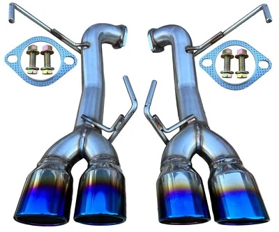 Quad Tip Stainless Axle Back Exhaust for 2015-21 WRX 2.0L FA20F & STi 2.5L EJ257 - Image 1 of 3