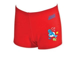 ZOGGS BOYS RED ZOGGY SEAL & FISH SWIMMING TRUNKS SHORTS 1-2 YEARS - Picture 1 of 1