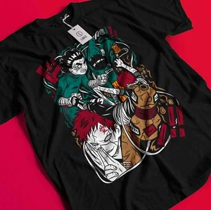 Rock Lee T-Shirt Naruto Tshirt Jiraya Shirt Madara Kakashi Itachi Uchiha Gaara - Picture 1 of 6