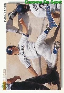 310 PAUL FARIES SAN DIEGO PADRES BASEBALL CARD UPPER DECK 1992 - Picture 1 of 1