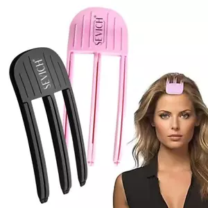 Pince cheveux volumisante avec frange duveteuse et peigne volume HighCro. - Photo 1/24