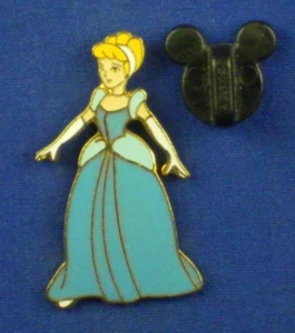 Cenicienta Vestido de Standing en Azul 2000 en tarjeta Pin # 1610 - Imagen 1 de 4