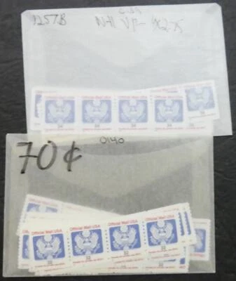 EDW1949SELL : USA 1995-2001 Scott #O153(130x), O158(55x) All VF Mint NH Cat - Image 1 of 3