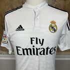 Adidas Real Madrid Home 2014/2015 Football Soccer Jersey White Sz Small