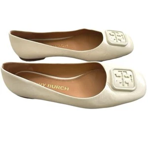 Tory Burch Georgia Brie Damen-Ballerinas aus Faltenleder Schuh 8,5 - Bild 1 von 10