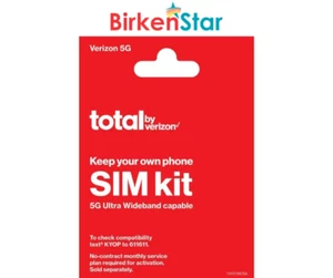 Total by Verizon BYOP Sim Kit (Verizon Network), No Airtime - Prepaid (Locked)