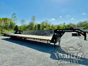 NEW 2023 8.5 X 40 (35 + 5) 25,900Lb Gooseneck Deckover Heavy Equipment Trailer - Picture 1 of 12