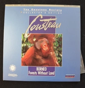 COUSTEAU SOCIETY: BORNEO: FORESTS WITHOUT LAND (1990)   LASERDISC  RARE - Picture 1 of 3