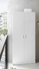 VITA 2 Door Cabinet Modular Utility Cupboard in White 180cm Tall 73cm Wide