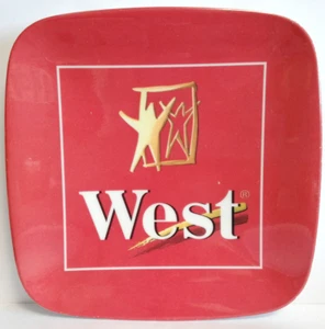 West Cigarettes Melamine Coin Cash Plate. ORNAMIN - Picture 1 of 11