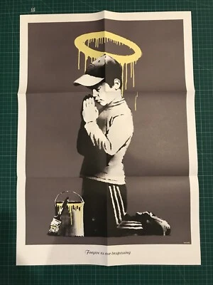 Banksy “Forgive Us Our Trespassing” - Don’t Panic A2 Poster - Image 1 of 4