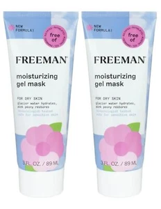 Freeman Moisturizing Gel Mask Pink Peony-Glacier Water, For Dry Skin, 3 oz, 2pk - Picture 1 of 3