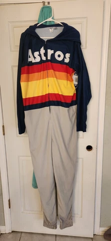 Houston Astros Women's OnePiece Pajamas Rainbow NWT 2022 World Champions vintage Cover