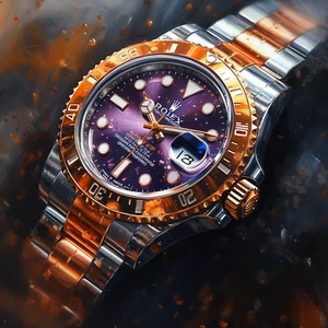 ⌚ Rolex Watch Art 🖼️ | 24x24"| Museum Giclée Print 🎨 | ✍️ 1/25 | COA 🧾 | V72 - Picture 1 of 7