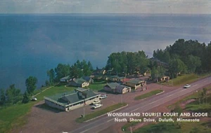 Wonderland Tourist Court & Lodge - Duluth, Minnesota - RPPC sin publicar - Imagen 1 de 3