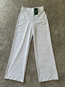Neu mit Etikett Halara weiß hoch tailliert geknöpft mehrere Taschen Hose Small Petite  - Bild 1 von 8