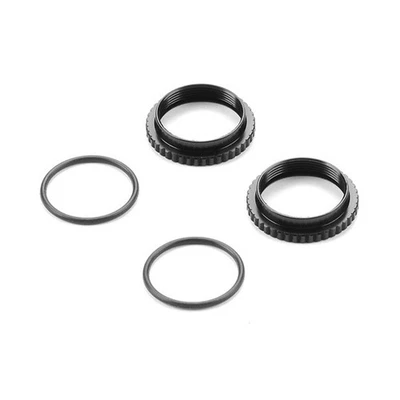 Xray Aluminum XLP Shock Adjustable Nut Set Black #XR-308046-K - Image 1 of 2